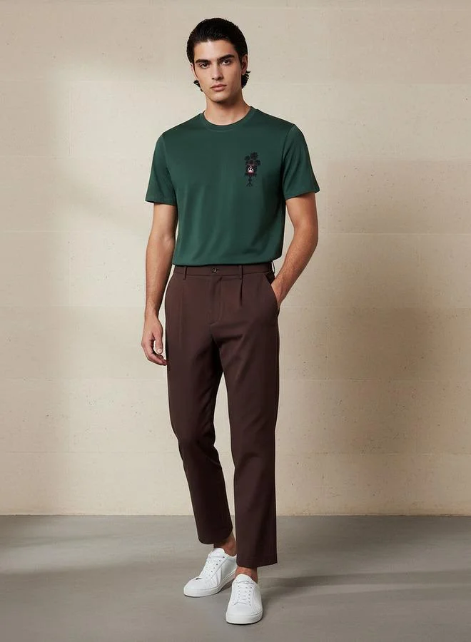 سبلاش فيڤ Men Regular Fit Crew Neck Short Sleeve Printed T-shirt